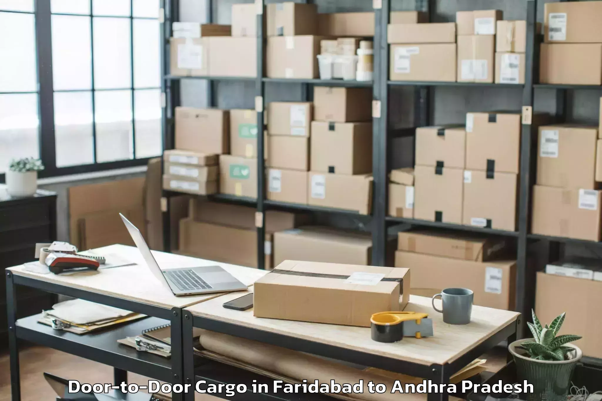 Faridabad to Kollipara Door To Door Cargo Booking